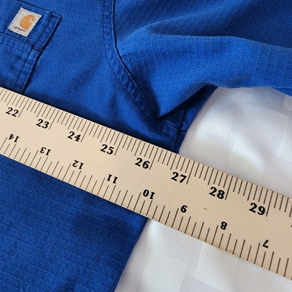 Carhartt Blue Scrub Top Size XL - Picture 4 of 6
